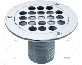 BONDE EVIER DROITE 1-9/16"INOX SS316 MARINE TOWN