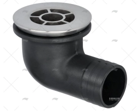 COCKPIT DECK DRAIN PVC/INOX SS316 38mm MARINE TOWN