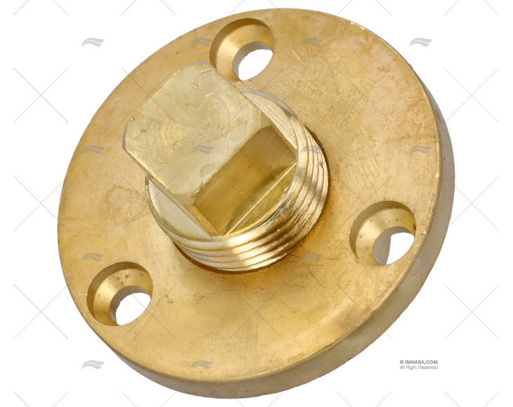 BRASS ROUND DRAIN PLUG  2"