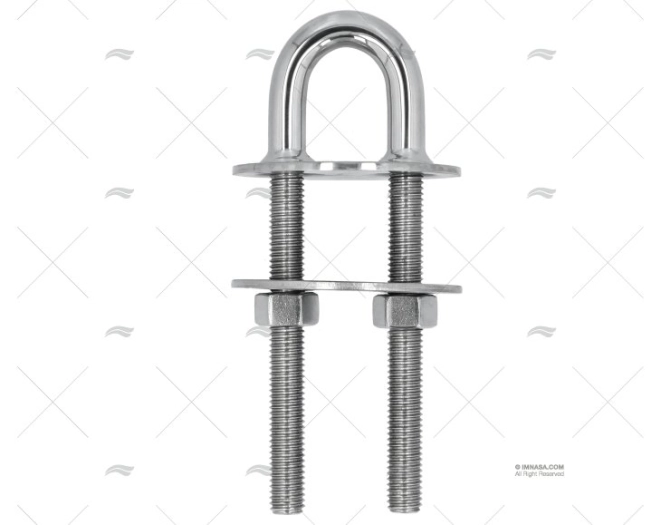 CÂNCAMO DE USO PESADO AÇO INOX SS304 16mm MARINE TOWN