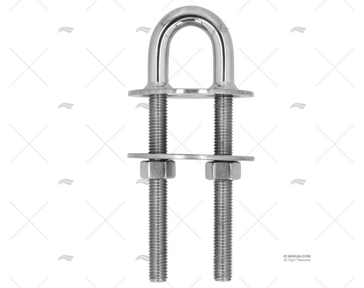 CÂNCAMO DE USO PESADO AÇO INOX SS304 16mm MARINE TOWN