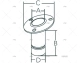 MAGNETIC FLAG POLE SOCKET SS316 FLUSH