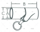 TUBING HINGE SS316 W/O PIN 1"