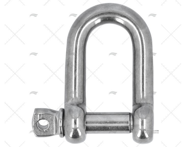 MANILHA RETA INOX 16mm