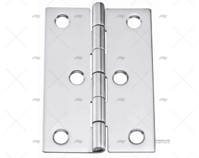DOBRADIÇA INOX SS316 76,5 X 50mm MARINE TOWN