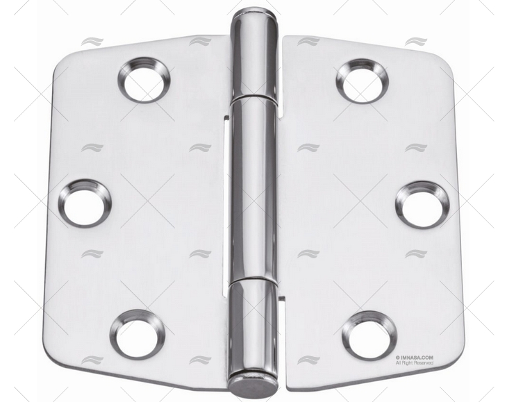 DOBRADIÇA INOX SS316 75 X 76mm MARINE TOWN