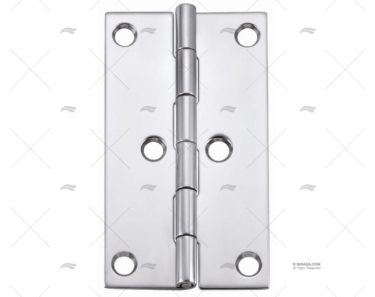 CHARNIERE INOX SS316 100 X 55mm MARINE TOWN