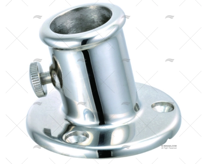 BASE HASTE BANDEIRA INOX SS 316 25mm