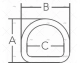 ANILLA "D" INOX -316 ( 2 UNIDADES )