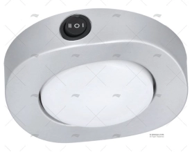 PLAFON CINZA LUZ LED BRANCA MARINE TOWN