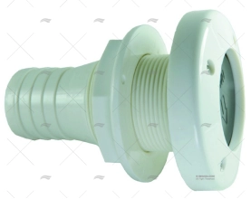 DRAIN STRAIGHT 38mm W/RUBBER ANTI-RETURN MARINE TOWN