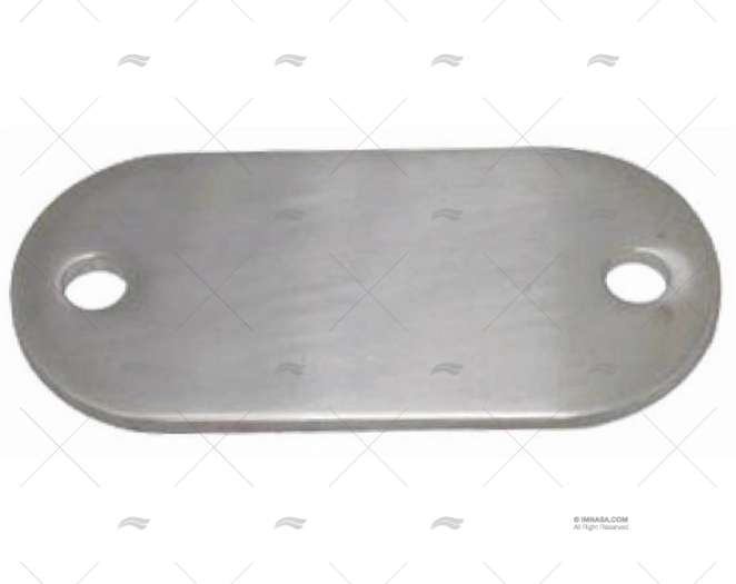 PIASTRA INOX SS 316 76X32X3mm MARINE TOWN