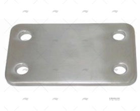 PLACA INOX SS 316 79X44X3mm MARINE TOWN