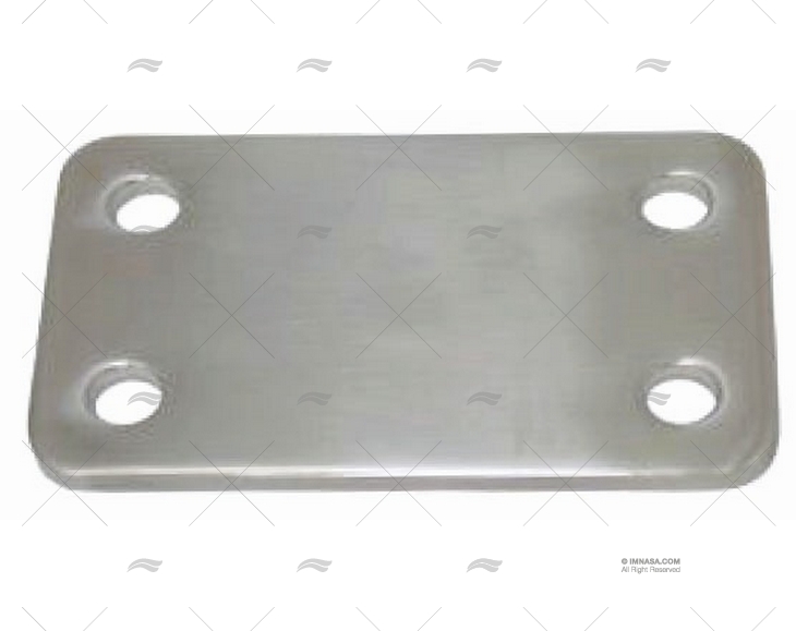 PLAQUE INOX SS 316 79X44X3mm MARINE TOWN