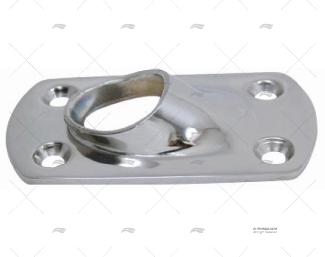 PLATINE RECTANGULAIRE INOX SS 316 45º MARINE TOWN