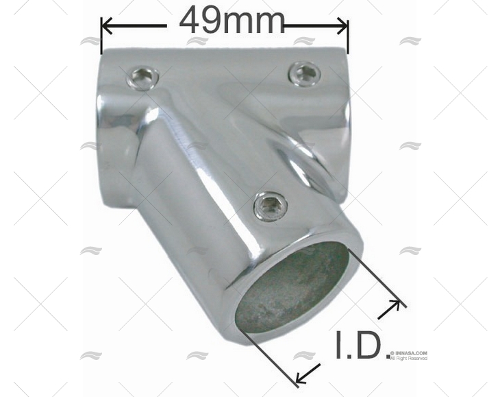 CONEXÃO T INOX SS 316  60º MARINE TOWN