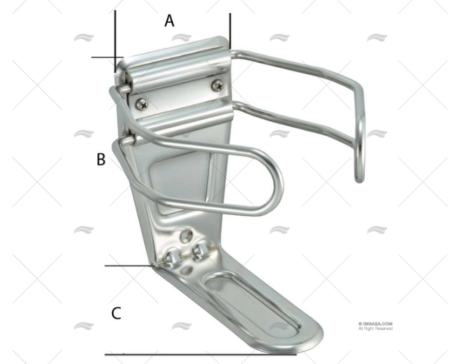 SUPPORT BOUTEILLE INOX SS 304