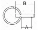 AXE A/ANNEAUX BRIS╔S INOX 8x33mm