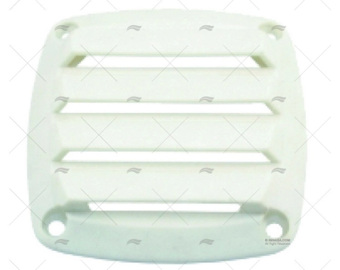 WHITE COVER LOUVERED VENT 80x80mm