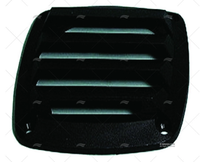 BLACK COVER LOUVERED VENT 80x80mm