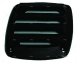BLACK COVER LOUVERED VENT 80x80mm