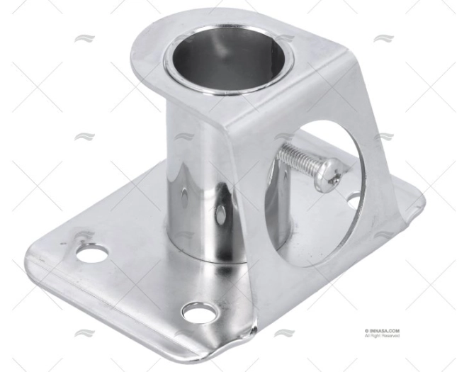 SUPORTE MONTANTE 90º INOX AISI 304 53mm