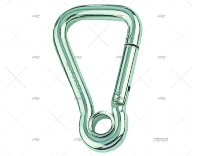 MOSQUETÃO C/ARGOLA AÇO INOX 316 8mm