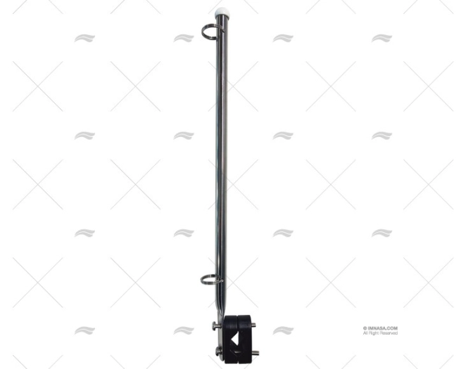 HASTE DE BANDEIRA INOX SS 304 C/SUPORTE AB