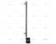 RAIL MOUNT FLAG STAFF SS 304/ABS