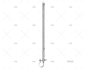 HASTE DE BANDEIRA INOX SS 304 C/SUPORTE