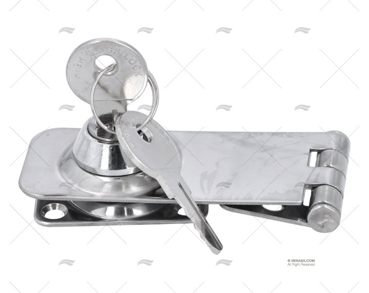 CHIUSURA ACCIAIO INOX 304 C/CHIAVE 76x29mm MARINE TOWN