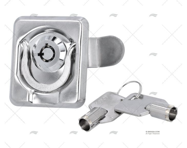 FECHO INOX SS 304 C/CHAVE 55x49mm MARINE TOWN