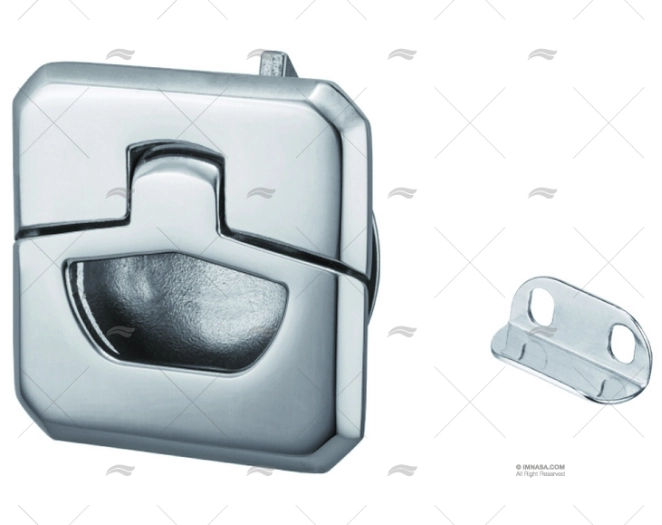 SLAM LATCH W/O LOCK 1-3/8" DULL BLACK MARINE TOWN