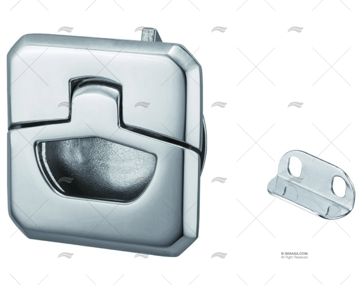 SLAM LATCH W/O LOCK 1-3/8" DULL BLACK MARINE TOWN