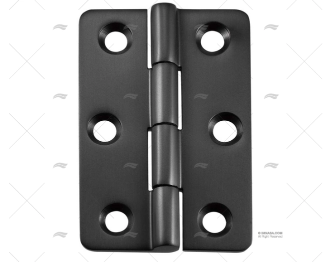 BUTT HINGE 77x51mm UP DULL BLACK MARINE TOWN