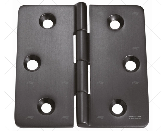 BISAGRA UP 77x76.2mm SS 316 NEGRO M MARINE TOWN