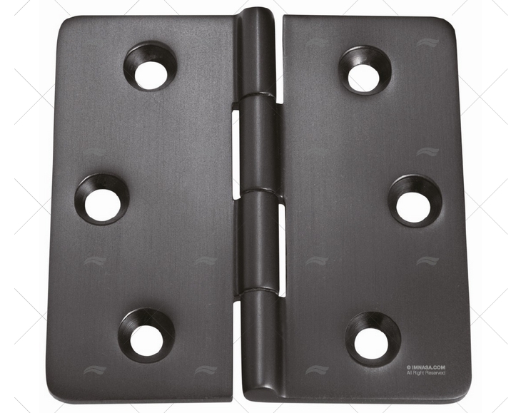 CHARNIERE UP 77x76.2mm NOIR MAT MARINE TOWN