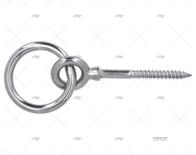CÂNCAMO C/ARGOLA INOX 316 SS 6mm