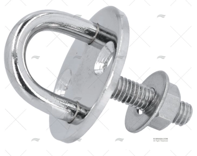 PIASTRINA C/ANELLO INOX 304 SS M6