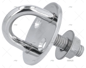 PIASTRINA C/ANELLO ACCIAIO INOX 304 M8