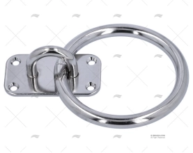 PIASTRINA ROTONDA C/ANELLO INOX 304 SS 10X