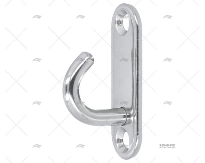 PLATINE A/CROCHET INOX SS 304 45mm