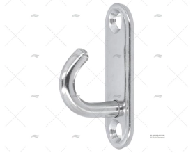 PIASTRINA C/GANCIO INOX AISI 304 45mm