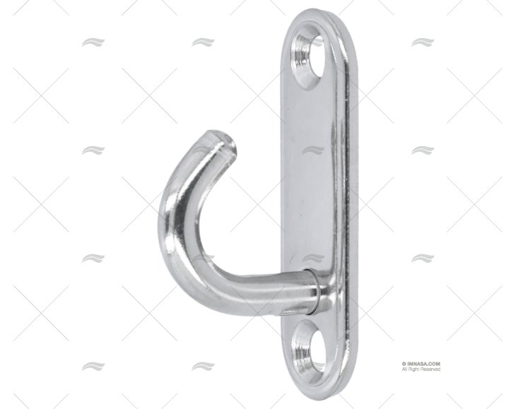 PIASTRINA C/GANCIO INOX AISI 304 45mm
