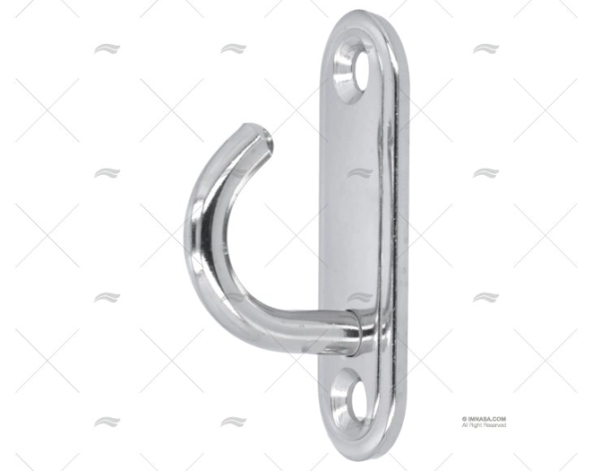 PLATINA C/GANCHO INOX AISI 304 60mm