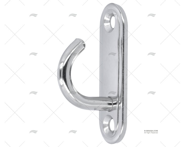 PLATINA C/GANCHO INOX AISI 304 60mm