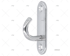 PIASTRINA C/GANCIO INOX AISI 304 80mm