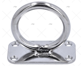 PIASTRINA C/ANELLO FISSO INOX AISI 304 70mm