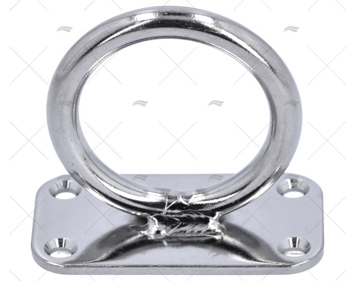 Platina C/Argola FIXA INOX SS 304 70mm