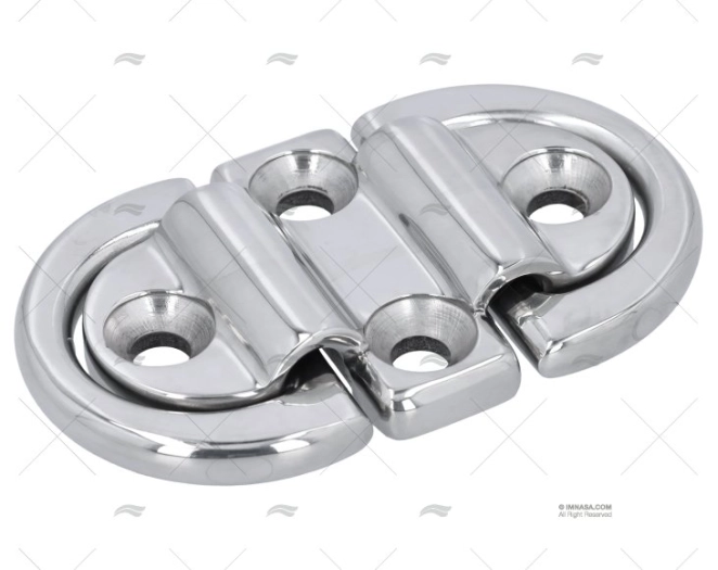 PLATINA C/ARGOLA DUPLO INOX SS 316 10mm